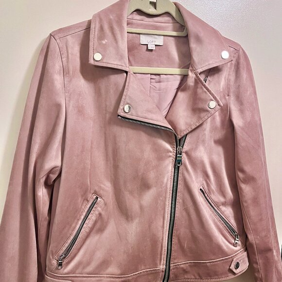 LOFT Moto Jacket in Dusty Rose - Picture 1 of 1